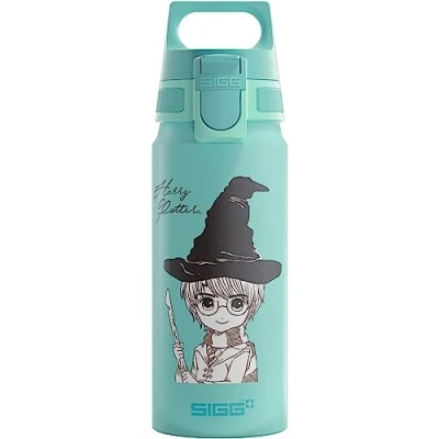 Abbildung von SIGG Alu Trinkflasche Kinder WMB ONE Harry Potter Kohlensäuregeeignet Auslaufsicher Federleicht BPA frei Klimaneutral Zertifiziert Sport &amp; Schule Türkis 0,6L