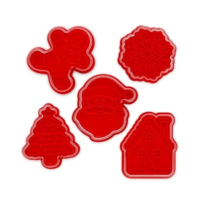 Abbildung von Legami CCC0001 Weihnachtsplätzchenformen, Ausstechformen, Polypropylene, rot