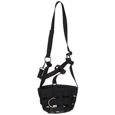 Abbildung von Kerbl 321627 Maulkorb/Fressbremse Nylon, schwarz, Warmblut
