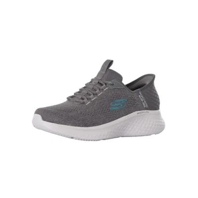 Abbildung von Skechers Herren Skech lite Pro Sneaker, Anthrazit, Netzstoff, Blauer Rand, 46 EU