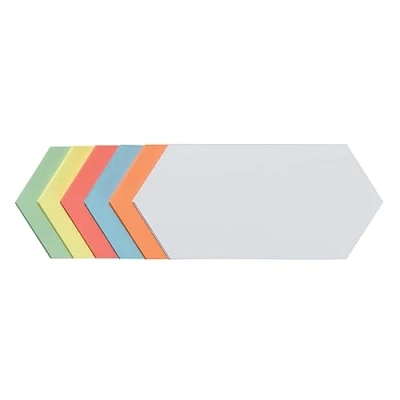 Abbildung von FRANKEN selbstklebende Moderationskarten Rhombus, 205 x 95 mm, sortiert, 300 Stück, farblich UMZS 920 99