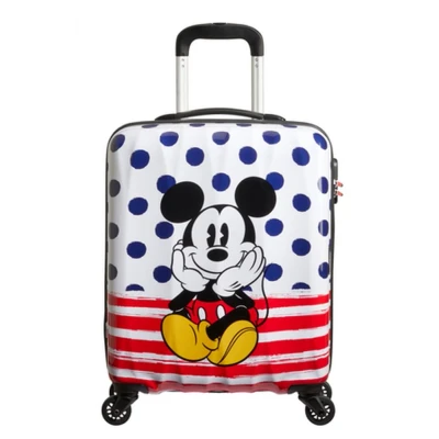Abbildung von American Tourister Disney Legends Spinner 55/20 Alfatwist 2.0 Take Me Away Mickey Blue Dots Koffer mit 4 Rollen