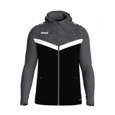 Abbildung von JAKO Iconic Kapuzenjacke Schwarzgrau, L Unisex
