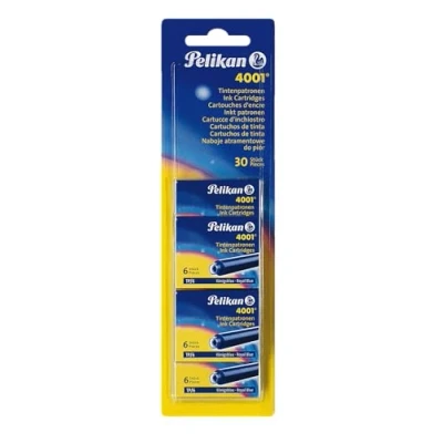 Abbildung von Pelikan 330845 Patronen 5er Packung, Blau, 6 Stück (5er Pack)