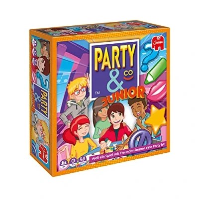 Abbildung von Jumbo Party &amp; Co. Junior Multi Test Brettspiel, 2 bis 8 Spieler, ab Jahren, Spiel auf Deutsch, Keine