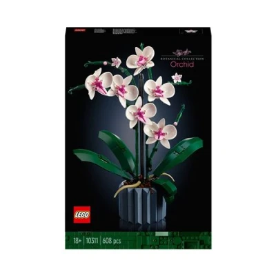 Abbildung von Lego Icons Orchidee, Künstliche Pflanzen Set mit weißen und rosa Blumen, Modellbausatz für Erwachsene, Home Zimmer Deko, Botanik Kollektion, Geschenke Ehefrau oder Ehemann, Sie Ihn 10311