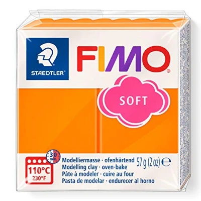 Abbildung von STAEDTLER 8020 42 Fimo Soft Normalblock, Modelliermasse, 57 g, mandarine, 1 Packung