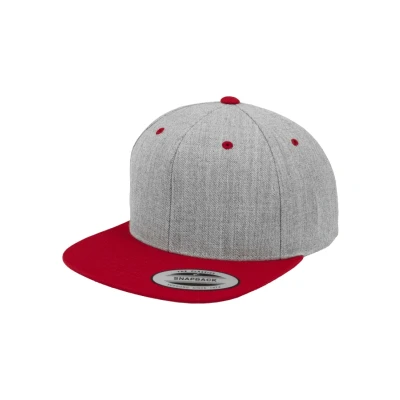 Abbildung von Flexfit Classic Snapback 2TONE Cap, Größe: One Size, Light grey/red