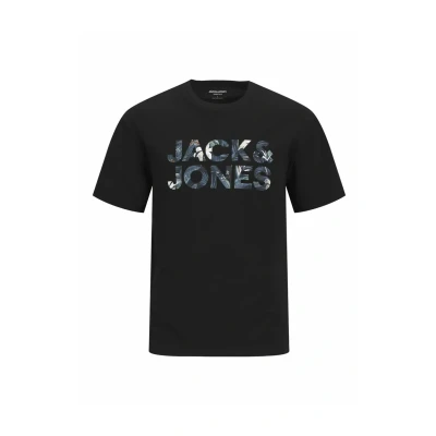Abbildung von Jack &amp; Jones Tshirt print, Herren, Größe: Medium, Black