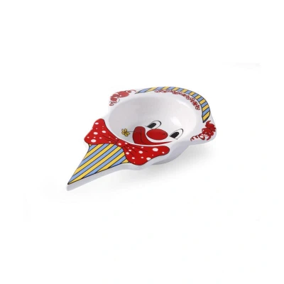 Abbildung von HENDI Kinderschale 22 x 14,5 4 cm Clown Aufdruck Porzellan spülmschinengeeignet, Schälchen für Kinder