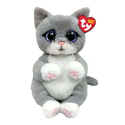 Abbildung von TY Morgan Katze Beanie Bellie Regulär 6&quot; Baby Weiches Plüschtier Sammlerstück Kuscheliger Stoffteddy, Und