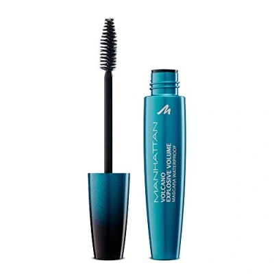 Abbildung von Manhattan Volcano Mascara Waterproof, Wasserfeste Wimperntusche für unschlagbares Volumen und maximale Farb Definition der Wimpern, Farbe Black 1010N, 1 x 10ml