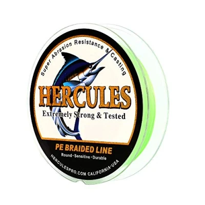 Abbildung von HERCULES Super Cast 100m 2000m Yards Geflochtene Angelschnur 10lb 300lb Test für Salzwasser Süßwasser PE Geflecht Fischdraht Superline 8 Stränge