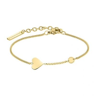 Abbildung von Liebeskind LJ 0510 B 20 Damen Armband Herz Edelstahl Gold cm