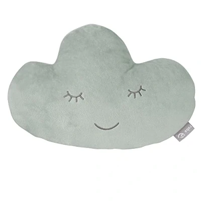 Abbildung von roba Kuschelkissen in Wolken Form Style Weiches Dekokissen für Baby &amp; Kinderzimmer Mädchen Jungen Frosty Green