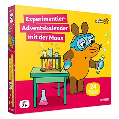 Abbildung von FRANZIS 67185 Experimentier Adventskalender mit der Maus, 24 Versuche für den Advent zum Entdecken, Forschen und Rätseln, Kinder ab 7 Jahren