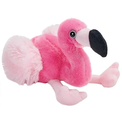 Abbildung von Wild Republic 15042 Hug&#039;ems Plüschtier, Kuscheltier, Flamingo 18cm, Pink