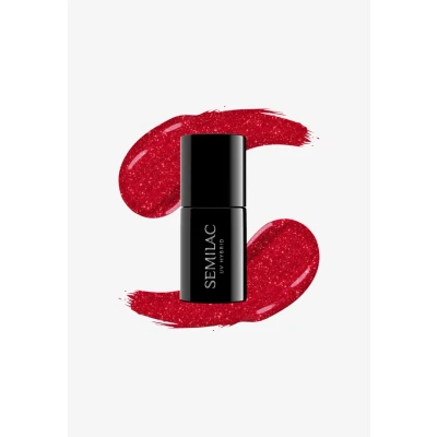 Abbildung von Semilac UV GEL Polish Nagellack, Größe: 7 ml, Glitter red