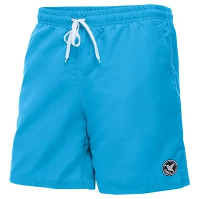 Abbildung von Ladeheid Badehose Herren, Bequeme Lange Badeshorts mit Breitem Gummibund, Kordelzug und Taschen, Schwimmhose Boardshorts LA40 129 (HellBlau, M)