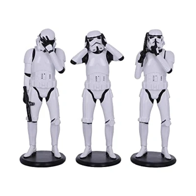 Abbildung von Nemesis Now Original Stormtrooper im Stil der „3 Weisen“, Sciencefiction Figuren, Weiß, 14cm
