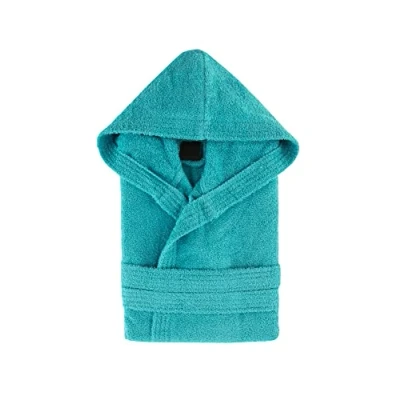 Abbildung von Top Towels Bademantel Unisex für Damen oder Herren mit Kapuze 100 % Baumwolle 500 g/m² aus Frottee