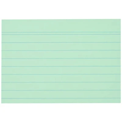 Abbildung von herlitz Karteikarte A7, liniert, grün, 100 Stück