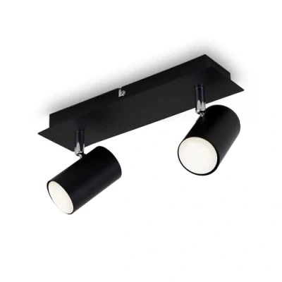 Abbildung von Briloner Leuchten Deckenspot, Schwenkbar, Deckenlampe, Deckenleuchte 3 flammig, GU10, max. 40 Watt, Schwarz, W