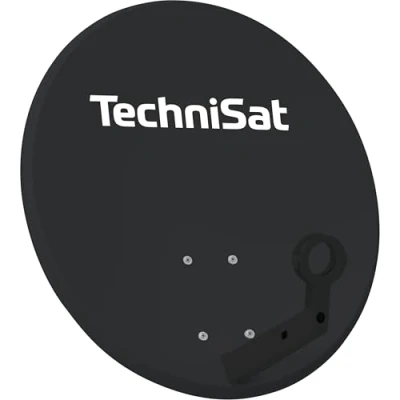 Abbildung von TechniSat TECHNITENNE 60 Satellitenschüssel (60 cm digital Sat Anlage, Antenne mit Masthalterung, vorbereitet für die Aufnahme eines 40 mm LNB) anthrazit