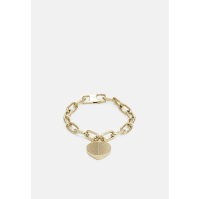 Abbildung von Fossil Damenarmband Harlow Linear Texture Heart Edelstahl goldfarben, JF04658710