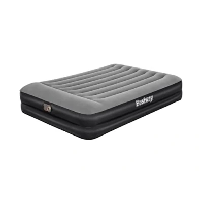 Abbildung von Bestway Airbed Tritech Bicolor Black/Grey Double Plus Flocked, 203X152X46 cm, Integrated Electric Pump and Bag, Queen