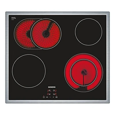 Abbildung von Siemens ET645HN17E Kochfeld Elektro / 58.3 cm/Flachrahmen Design/Digitales Funktionsdisplay/schwarz