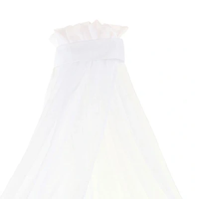 Abbildung von babybay Himmel Piqué mit Band passend für alle Modelle bis 96 cm Länge, weiß