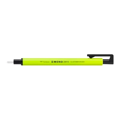 Abbildung von Tombow Präzisionsradierer MONO zero neon gelb, nachfüllbar, pvc frei, latexfrei, runde Spitze, Durchmesser 2,3 mm [EH KUR53]