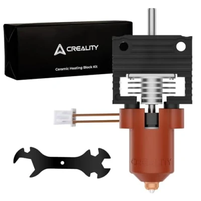 Abbildung von Offiziell Creality K1/K1 Max/K1C Hotend Upgrade Kit K1 Serie Keramik Heizblock 3D Drucker mit integrierter Schnellwechseldüse unterstützt 300 C Hochtemperatur, 600 mm/s Hochgeschwindigkeit
