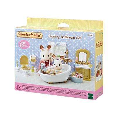 Abbildung von Sylvanian Families 5286 Badezimmer im Landhausstil Puppenhaus Einrichtung Möbel