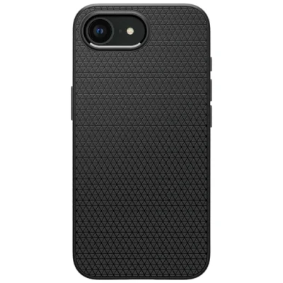 Abbildung von Spigen Liquid Air MagFit TPU Back Cover Schwarz Apple iPhone 16e