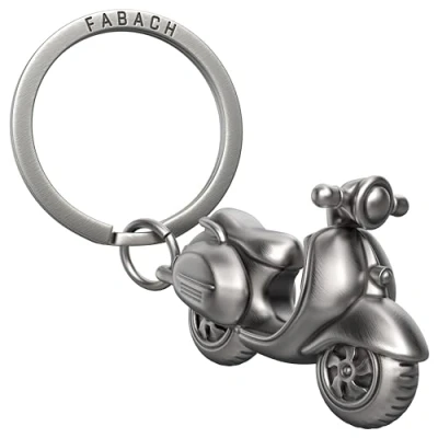 Abbildung von FABACH Vespa Schlüsselanhänger Geschenk Roller für Vespafahrer Geschenke Motoroller Glücksbringer Fahr vorsichtig