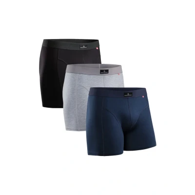 Abbildung von Danish Endurance 3 PACK Classic Boxershorts, Herren, Größe: Large, Multicolour (black, navy blue, grey)