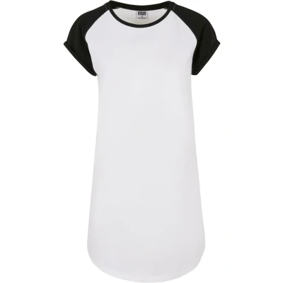 Abbildung von Urban Classics Raglan TEE Jerseykleid, Damen, Größe: XL, White black