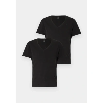Abbildung von G STAR BASE 2 PACK Tshirt basic, Herren, Größe: Small, Black