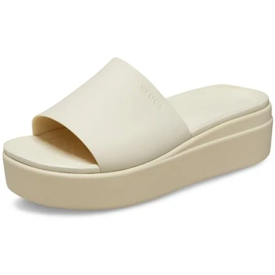 Abbildung von Crocs Damen Brooklyn Slide Gleiten, Bone, 42/43 EU