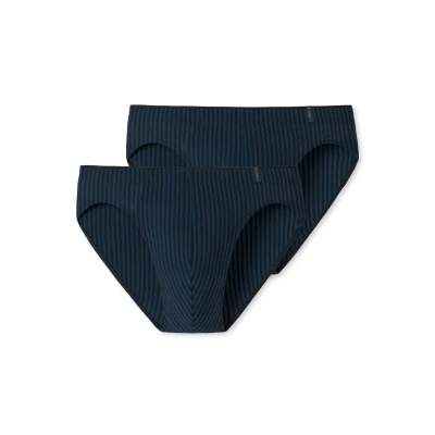 Abbildung von Schiesser 2 PACK Slip, Herren, Größe: Medium, Navy