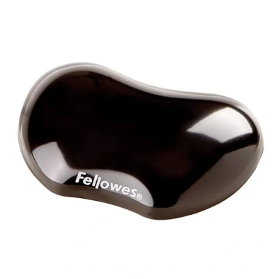 Abbildung von Fellowes Handballenauflage Crystals Flexible Handgelenkauflage mit Gelfüllung für Büro, Zuhause &amp; Gaming Mauspad geeignet schwarz
