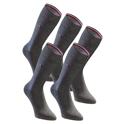 Abbildung von Tommy Hilfiger Herrensocken 5 Paar Pack Classic Casual Business Socken anthrazite 43 46