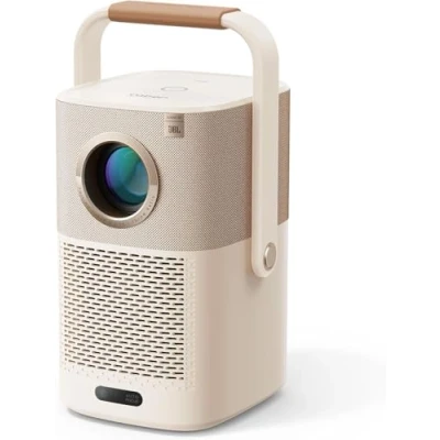 Abbildung von Beamer Sound by JBL, T2 Portable Projektor 450ANSI FHD 1080P Native Outdoor mit 2.5H Built in Batterie/Autofokus/Trapezkorrektur Klein Heimkino, für Handy/Laptop/HDMI/USB