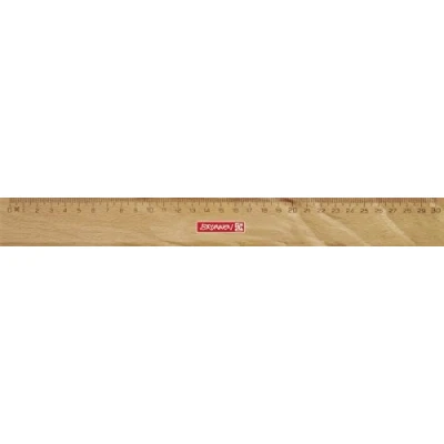 Abbildung von Brunnen 104974030 Lineal / Holzlineal (für Schule und Büro 30 cm, Buchenholz mit Metalleinlage)