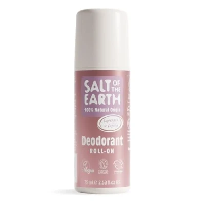 Abbildung von Salt Of The Earth Natürlicher Deo Roller Lavendel &amp; Vanille 100% Natürliche Inhaltsstoffe Wirksamer Schutz Vegan Tierversuchsfrei Roll On Damen Männer Kinder 75 ml