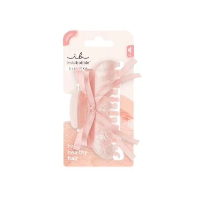 Abbildung von invisibobble CLIPSTAR L Coquette Girl Große Haarspange in Rosé mit hell rosaner Schleife Clip Claw für eleganten &amp; femininen Look Trendiger Look, sicherer Halt, gesundes Haar