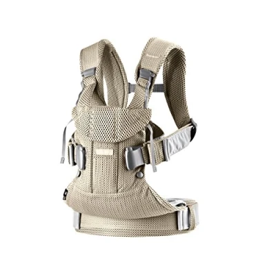 Abbildung von BabyBjörn Babytrage One Air, 3D Netzstoff, Grau Beige