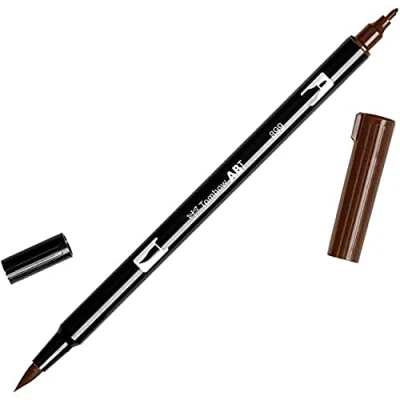Abbildung von Tombow ABT 899 Fasermaler Dual Brush Pen mit zwei Spitzen, redwood, 1 Stück (1er Pack)